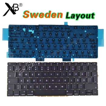 NOVI A1708 Švedska Švedski SE Tipkovnica za Macbook Pro 13 
