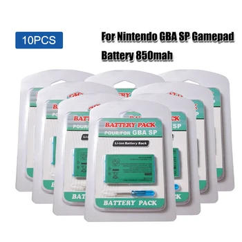 10шт 850 mah Gornja Baterija za Nintendo Gameboy Advance GBA SP GBASP Zamjena Baterije