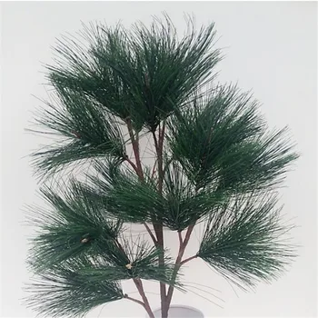 Jedna Lažna Pine Grana Umjetne Pine Igla Deblo Stabla Biljka Umjetna Zelje 23,62 