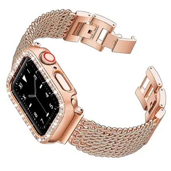 Torba + remen za Apple watch Series 3 4 5 6 se 7 8 Metalni Remen za sat narukvica iWatch band 40 mm 41 mm 38 mm 45 mm 44 mm 42 mm 38 mm