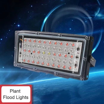 LED Lampa za uzgoj Фитолампы AC110V 50 W 100 W Led Reflektor Punog Spektra Za unutarnju i Vanjsku Staklenika Гидропонного Postrojenja Spotlight
