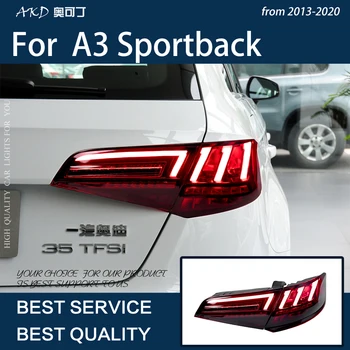 Auto Svjetla Za Audi A3 Sportback 8 U 2013-2020 LED Auto Stražnja Svjetla U Prikupljanju Ažuriranje 2022 Najnoviji Stil 8Y Dizajn Alat Pribor