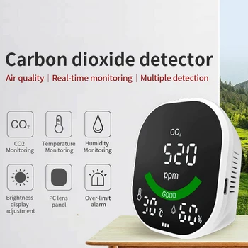 Prijenosni Monitor Kvalitete Zraka Temperatura Vlažnost Tester Detektor CO2 Klase Restorani CO2 Monitor Detektor Kvalitete Zraka