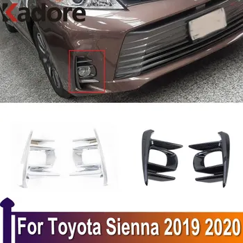 Poklopac Ispred prednjih svjetala prednja Svjetla Za Vozila Toyota Sienna 2019 2020 Kromirana ABS maglenka Završiti Okvir Oznaka Stil