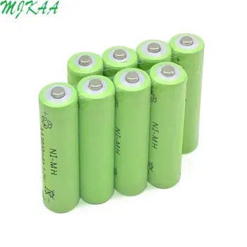 MJKAA Ni-MH AA 1,2 3800 mah Zelena baterija baterija baterija baterija baterija za igračke Miša s Daljinskim Upravljanjem