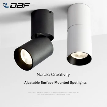 [DBF] LED stropni Reflektor za površinsku montažu, Trgovine odjeće, Komercijalni Strop Reflektori, Pozadinski Zid, Rotirajući Reflektor Cob