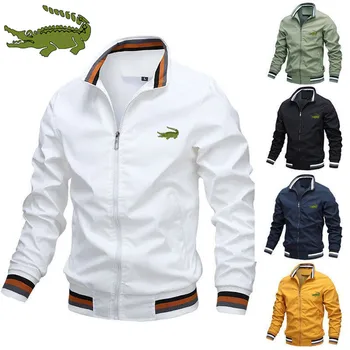 Muška poslovna moda jakna s ovratnikom-otpornog i po cijeloj površini, svakodnevni jakna zip, sportska jakna na otvorenom, ветровка