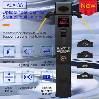 COMPTYCO AUA-35/40 Id optičko vlakno + 10 Mw VFL + led svjetiljka Detektor Id vlakana Vizualni Дефектоскоп 10 Mw