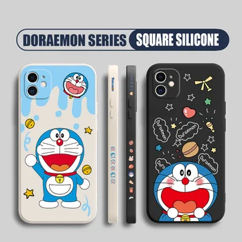 Мультяшный Silikonska Torbica za telefon Doraemon za iPhone 13 12 11 Pro Max mini X XS Max XR 6 6S 7 8 Plus SE 2020 šok-dokaz Mekana Torbica