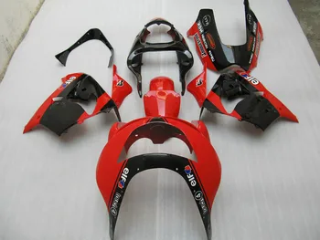 ABS plastika kompletan Izglađivanje setovi su pogodne za Kawasaki ZX-9R 1998 1999 NINJA zx9r 98 99 crveno i crno tijelo oplata kit KH39