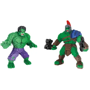 Disney i marvel super hero mikro diamond blok world war Hulk Zelena ožiljak keramička model zbirka igračaka avenger нанобрик za dječaka