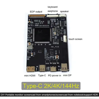 kontroler 4k lcd Type-c 3840 (RGB) × 2160 60 Hz 1080P 144 Hz edp 40pin s funkcijom HDR screencast sa smartphone