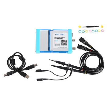 LOTO USB PC Osciloskop OSC482 OSC482X 50ms/s BW20 Mhz, 2-kanalni Osciloskop Generator signala Logički Analizator 8 ~ 13 bita Rezolucije
