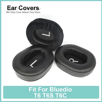 Jastučići za uši Za Bluedio T6 T6S T6C Slušalice Slušalice Protein Velur Jastučići Od janjeće kože, Pjena jastučići za uši Crnci Udoban