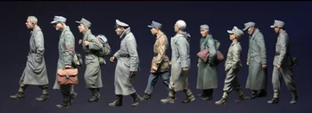 1/35 Литая pod pritiskom model lik iz tar., montaža komplet, scena Drugog svjetskog rata, vojnik iz tar, 10 figura (pločom), besplatna dostava