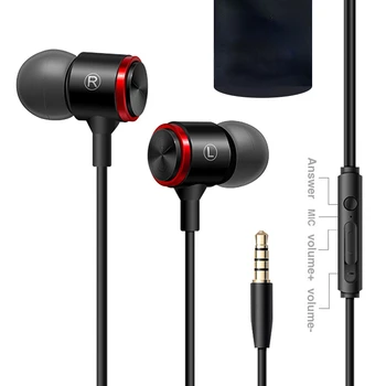 S320 Stereo Woofera Slušalice od 3,5 MM, Žičane Slušalice Metalne Hi-FI Slušalice sa mikrofonom za Telefone Xiaomi