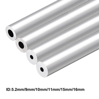 Uxcell 1-3 kom. Aluminijska okrugla cijev 300 mm, Dužine 19 mm OD 5,2 mm 9 mm 10 mm 11 mm 15 mm 16 mm, ID Kombinacija Aluminij ravna Cijevi