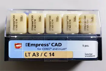 1 kutija IPS Empress CAD CEREC InLab Stomatološka Jedinica Фарфорово Keramičke Furnir LT A3 C14