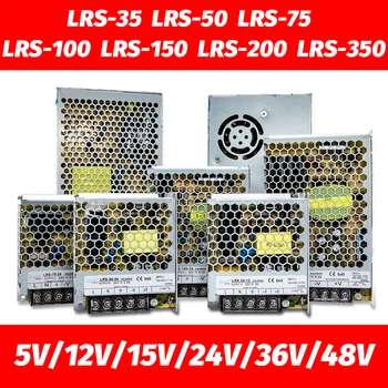 LRS-15 RS-25 LRS-35 50 75 100 150 200 350 W 5 12 15 24 36 48 U Switching napajanje s jednim izlazom LRS-350