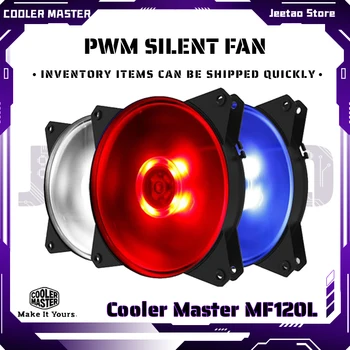 CoolerMaster MF120L RGB 12 cm Crvena/Plava/Bijela Led Rasvjeta Cpu Hladnjak sa Zrakom Miran Prigušni Kompjuterska Kućišta Ventilatora za Hlađenje procesora