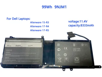 Nova Baterija za laptop Dell 9NJM1 za dell Alienware17-R4 17-R5 15-R3 15-R4 P31E 44T2R P69F