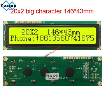 Veliki veliki 2002 LCD Modul 146*43 mm umjesto WH2002M PC2002-L SBS02002C0 AXSC202C