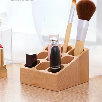 Mini-sanduk za drva kozmetike sadrži ormar za pohranu slučajeva