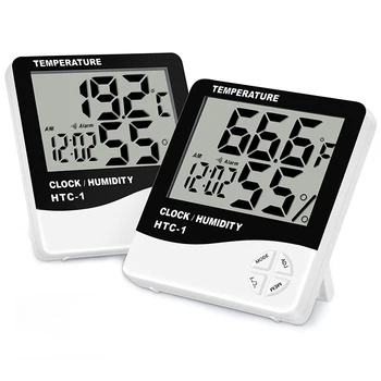 LCD Digitalni Termometar Za Izgradnju Trepavica Temperatura Vlažnost Timer Hygrometer vremenska stanica Sat Za Izgradnju Salon za Uljepšavanje Trepavica