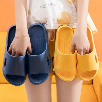 2022 Nove Muške Papuče Kućne Ljetne Ženske Plaža Papuče-Japanke Na platformi Ženske Japanke Na ravnim Potplatima Zapatos De Mujer