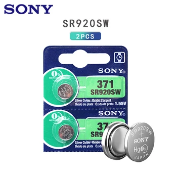2 kom. Za Sony 100% Original 370 AG6 371 SR920SW 920 1,55 U Sat Baterija SR920SW 371 Gumb Novčić Baterije MADE IN JAPAN