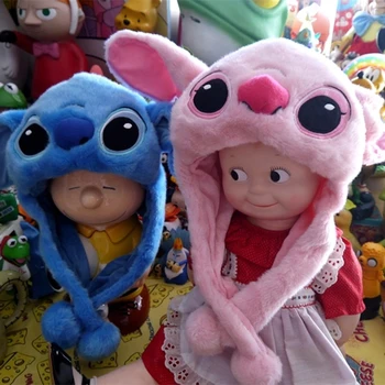 Disney Stitch i Angel od samta kapa Zimska izolacija plišane igračke plišani igračka lutka lutka rođendanski Poklon za bebu