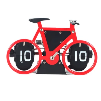 Sklapanje Sat u obliku Bicikla Klasicni Sklapanje Sat 12 Sati UJUTRO/NAVEČER Pokazuju Veliki Sat s Brojkama za kućni ured Dekor E2S