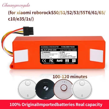 100% NOVI 9800 mah 14,4 v 6.5 Ah li-ion Baterija Usisavač pribor za xiaomi mi robot Robot usisavač roborock S50 S51 T4