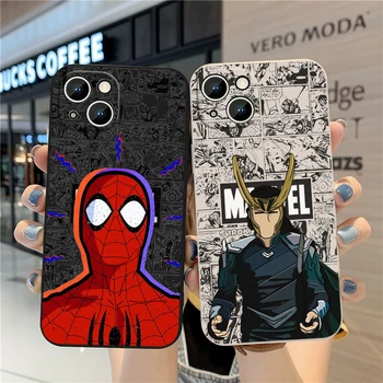 Torbica Za telefon Marvel s Likovima spider-man za Apple iPhone SE 2020 XS MAX XR X 6S 6 Plus Tekuće lijevo Konop, Stražnji Poklopac