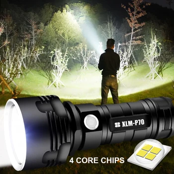 Super Moćna Led Svjetiljka Vodootporan svjetiljku USB punjiva CREE XHP70 lampa Ultra Jarko Svjetlo za kampiranje lov
