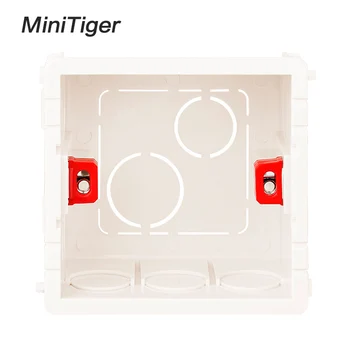Montažna Kutija Minitiger za Zidne i Dodirnog Prekidača 86* 86 mm i Kazete s USB Priključkom, Univerzalni Bijeli Zidni Stražnji Razvodna Kutija