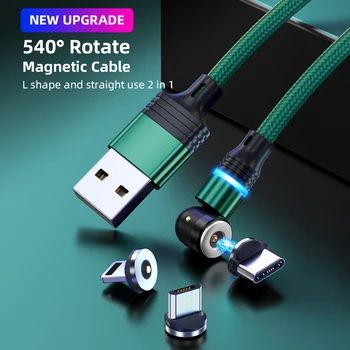 AUFU Magnetsko punjač usb type c micro usb kabel za iPhone telefon za punjenje kabel Za Samsung Xiaomi HuaWei 540 Twist