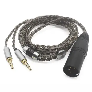 Youkamoo 4-pinski XLR Kabel za slušalice, Kompatibilan s kabelom ažuriranja Hifiman HE4XX HE-400i (verzija 2x3 noćenje,5 mm)