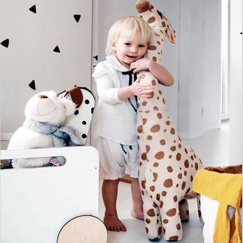 100 cm, Velike Veličine Žirafa Pliš Igračku Soft Imitacija Životinja-Žirafa Mekana Lutka Beba Spava Mirno Lutka Dječaci Djevojčice Poklon Za Rođendan