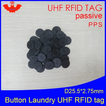 UHF RFID tag praonica rublja PPS gumb Prati otporna 915 m 868 m 860-960 M Alien Higgs3 EPC Gen2 6C smart kartica pasivne RFID oznake