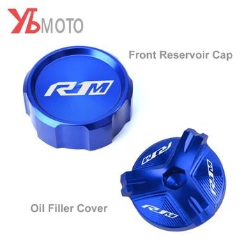 LOGO R1M Moto Aluminij dodatna Oprema Poklopac Otvora Za ulje Prednji poklopac Spremnika Za YAMAHA R1M R1 M 2015-2021