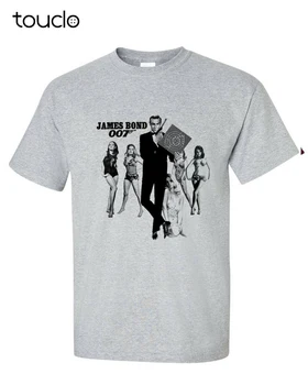 James Bond 007 t-Shirt Sean Connery vintage bikini djevojka 60-ih godina, film хлопковая t-shirt