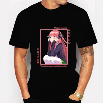 2021 Topla Anime Kawaii Nino Накано Majica Srž Quintuplets Ženska Moda majica Grafički Hip-Hop Majice