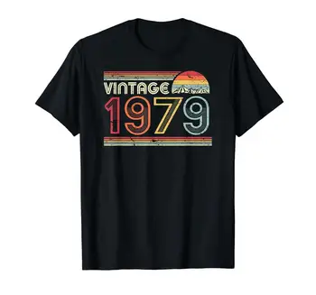 Poklon majica na 40-godišnjicu. Klasični vintage košulja 1979. godine izdavanja. Marke Moderan Majice Homme S Po Cijeloj Površini Za Muškarce Harajuku Ulica Odjeća Majice