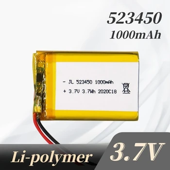 523450 3,7 1000 mah Litij Polimer Baterija Jst PH 2,0 mm 2pin Utikač za Električni Kozmetički Alat Bluetooth Slušalice Zvučnik