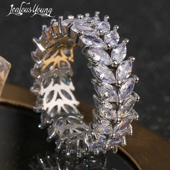 Novi Dizajn Luksuzna Markiza Kamena Sastav Donje Prsten Modni Vjenčanja Vjenčani Večernje Prsten