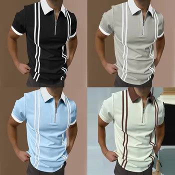 2022 Muška Monotono Polo majica na pruge, Muška Polo majica, Muška Branded košulja kratkih rukava, Ljetna Košulja Muška r, Europska veličine S-3XL