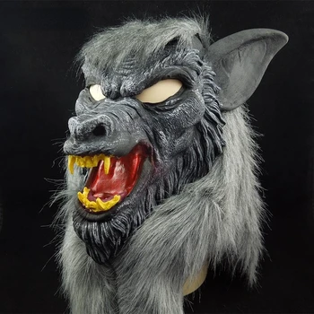 Maska Katranom Na Halloween Big Bad Wolf Odrasla Osoba Puna Glava Maska Vuka Kostim Pribor Večernje Maske