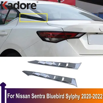 Za Nissan Sentra Bluebird Sylphy 2020 2021 2022 ABS Karbonskih Vlakana Uređenje Stražnjeg prozora, Traku Auto Naljepnice Ukras Poklopca