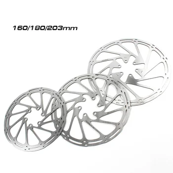 Kvalitetan MTB/Prometni Disk Kočnice Bicikla Kočnice Od Nehrđajućeg Čelika-Disk 6-vijak Osi 160 mm 180 mm 203 mm Hidraulična Kočnica Rotor rezervni Dijelovi
